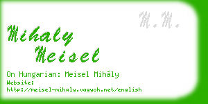 mihaly meisel business card